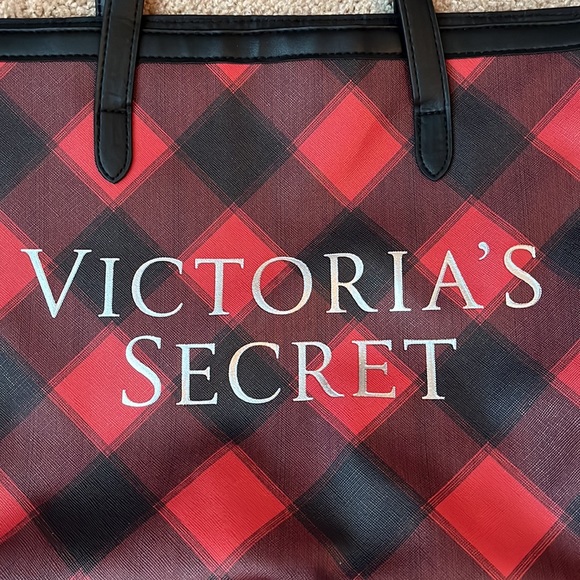 NWT Victoria’s Secret Plaid Tote Bag - Picture 2 of 6